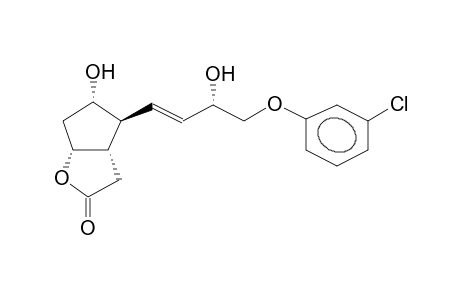 6-(3'-ALPHA-HYDROXY-4'-META-CHLOROPHENOXYBUT-1'E-ENYL)-7-HYDROXY-2-OXABICYCLO[3.3.O]OCTAN-3-ONE