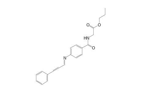 p-(CINNAMYLIDENEAMINO)HIPPURIC ACID, PROPYL ESTER