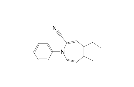 2-cyano-4-ethyl-5-methyl-1-phenyl-4,5-dihydro-1H-azepine