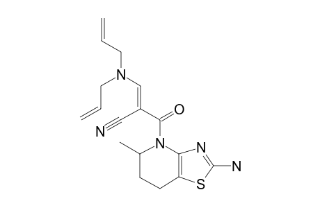 (E)-2-(2-amino-5-methyl-6,7-dihydro-5H-thiazolo[4,5-b]pyridine-4-carbonyl)-3-(diallylamino)acrylonitrile