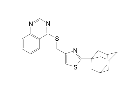 Quinazoline, 4-[[(2-tricyclo[3.3.1.1(3,7)]dec-1-yl-4-thiazolyl)methyl]thio]-