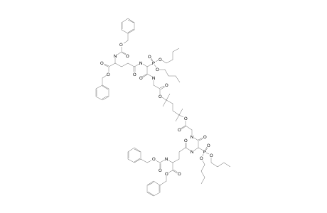 N-[(N-BENZYLOXYCARBONYL-O(ALPHA)-BENZYL-(S)-GLUTAMOYL)-(2RS)-(+/-)-2-AMINO-(DI-N-BUTOXYPHOSPHINYL)-ACETYL]-GLYCINE-TERT.-BUTYLESTER