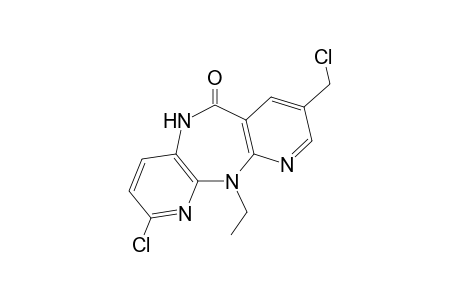 2-Chloro-5,11-dihydro-11-ethyl-8-chloromethyl-6H-dipyrido[3,2-b:2',3'-e][1,4]diazepin-6-one