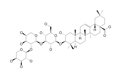 3-O-[ALPHA-L-ARABINOPYRANOSYL-(1->2)-ALPHA-L-ARABINOPYRANOSYL-(1->3)-BETA-D-GLUCOPYRANOSYL-(1>)]-MASLINIC-ACID