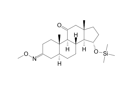 15.ALPHA.-[(TRIMETHYLSILYL)OXY]-5.ALPHA.-ANDROSTAN-3,11-DIONE(3-O-METHYLOXIME)