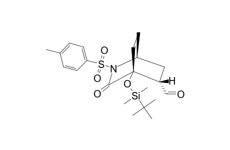 4-[(TERT.-BUTYLDIMETHYLSILYL)-OXY]-2-(4'-METHYLBENZENESULFONYL)-3-OXO-2-AZABICYCLO-[2.2.2]-OCT-7-ENE-5-ENDO-CARBOXALDEHYDE