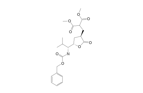 (3''R,5''S,1'''S)-DIMETHYL-2-[[5-(1-BENZYLOXYCARBONYLAMINO)-2-METHYLPROPYL]-2-OXOTETRAHYDRO-3-FURANYL]-METHYLMALONATE