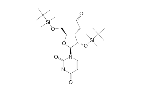 1-[2,5-O-BIS-(TERT.-BUTYLDIMETHYLSILYL)-3-C-CARBONYLMETHYL-BETA-D-PENTOFURANOSYL]-URACYL