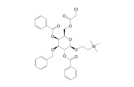 2-(TRIMETHYLSILYL)-ETHYL-2,4-DI-O-BENZOYL-3-O-BENZYL-6-O-CHLOROACETYL-BETA-D-GALACTOPYRANOSIDE