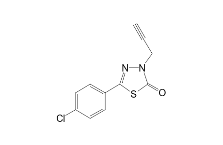 5-(4-chlorophenyl)-3-propargyl-1,3,4-thiadiazol-2-one