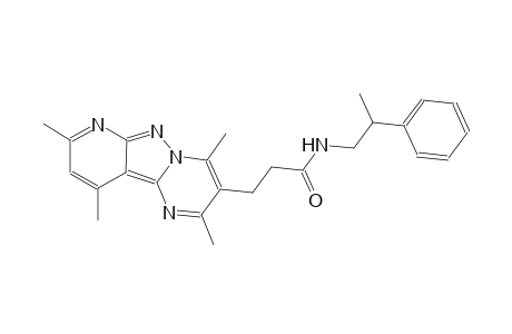 pyrido[2',3':3,4]pyrazolo[1,5-a]pyrimidine-3-propanamide, 2,4,8,10-tetramethyl-N-(2-phenylpropyl)-