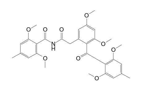 2,6-dimethoxy-N-{[3,5-dimethoxy-2-(2,6-dimethoxy-p-toluoyl)phenyl]acetyl}-p-toluamide