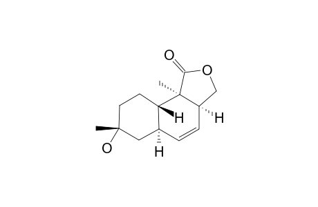 OBLONGOLIDE-D;(3AS,5AR,7R,9AS,9BR)-3A,5A,6,7,8,9,9A,9B-OCTAHYDRO-7-HYDROXY-7,9B-DIMETHYLNAPHTHO-[1,2-C]-FURAN-1(3H)-ONE