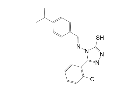 5-(2-chlorophenyl)-4-{[(E)-(4-isopropylphenyl)methylidene]amino}-4H-1,2,4-triazol-3-yl hydrosulfide