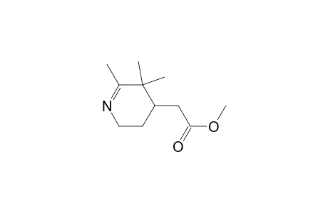 4-Pyridineacetic acid, 3,4,5,6-tetrahydro-2,3,3-trimethyl-, methyl ester, (.+-.)-