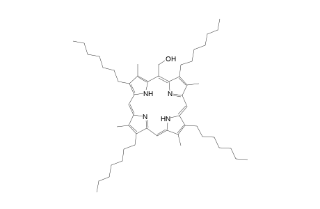 21H,23H-Porphine-5-methanol, 2,7,12,17-tetraheptyl-3,8,13,18-tetramethyl-