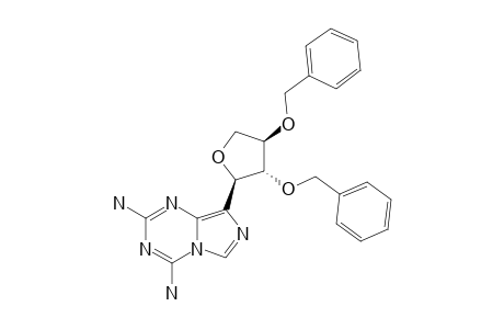 2,6-DIAMINO-9-(2',3'-DIBENZYL-ALPHA-L-THREOFURANOSIDE)-5,8-DIAZA-7,9-DICARBA-PURINE