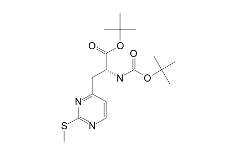 (S)-ALPHA-TERT.-BUTOXYCARBONYLAMINO-BETA-(2-METHYLTHIOPYRIMIDIN-4-YL)-PROPANOIC-ACID-ALPHA-TERT.-BUTYLESTER