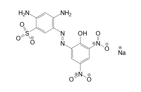 Benzenesulfonic acid, 2,4-diamino-5-[(2-hydroxy-3,5-Dinitrophenyl)azo]-, monosodium salt