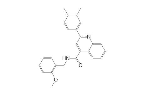 2-(3,4-dimethylphenyl)-N-(2-methoxybenzyl)-4-quinolinecarboxamide