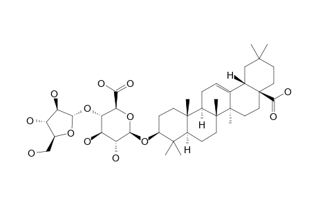 3-O-[ALPHA-L-ARABINOFURANOSYL-(1->4)-BETA-D-GLUCURONOPYRANOSIDE]-OLEANOLIC-ACID