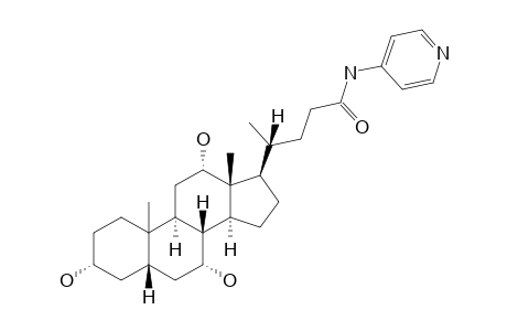 3-ALPHA,7-ALPHA,12-ALPHA-TRIHYDROXY-5-BETA-CHOLAN-24-OIC-N-(PYRIDIN-4-YL)-AMIDE