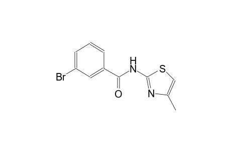 3-bromo-N-(4-methyl-1,3-thiazol-2-yl)benzamide