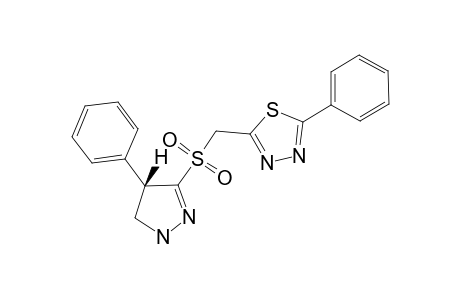 2-[(4',5'-DIHYDRO-4'-PHENYL-1'H-PYRAZOL-3'-YLSULFONYL)-METHYL]-5-PHENYL-1,3,4-THIADIAZOLE