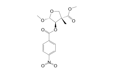 ERYTHRO-METHYL-4-HYDROXY-5-METHOXY-3-METHYL-3-TETRAHYDROFURAN-3-CARBOXYLATE-4-PARA-NITROBENZOATE