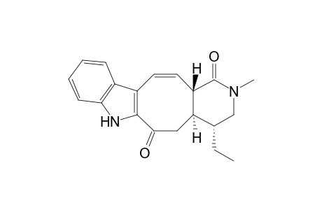 (4R,4aR,13aS)-4-Ethyl-3,4,4a,5,7,13a-hexahydro-2-methyl-1H-pyrido[3',4' ; 5,6]cyclooct[1,2-b]indole-1,6(2H)-dione