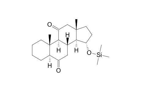 5.ALPHA.-ANDROSTAN-15.ALPHA.-OL-6,11-DIONE-TRIMETHYLSILYL ETHER