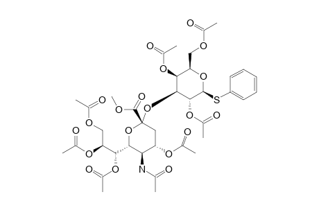 #7;PHENYL-[METHYL-(5-ACETAMIDO-4,7,8,9-TETRA-O-ACETYL-3,5-DIDEOXY-D-GLYCERO-ALPHA-D-GALACTO-2-NONULOPYRANOSYL)-ONATE]-(2->3)-O-2,4,6-TRI-O-ACETYL-1-THIO-BETA-D