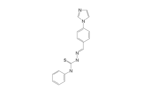 4-IMBZTPH;4-(1H-IMIDAZOLE-1-YL)-BENZALDEHYDE-N(5)-PHENYL-THIOSEMICARBAZONE