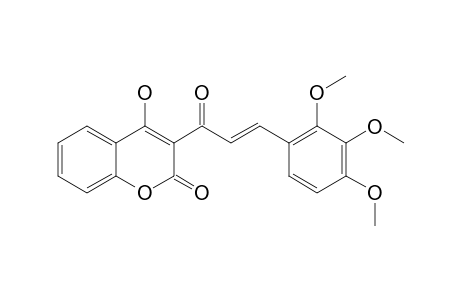 3-[(2E)-3-(2,3,4-TRIMETHOXY-PHENYL)-PROP-2-ENOYL]-2-(H)-CHROMEN-2-ONE