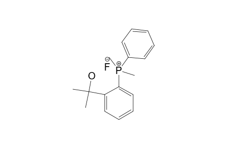 DIMETHYLPHENYL-[2-(1-METHYL-1-HYDROXYMETHYL)-PHENYL]-PHOSPHONIUM-FLUORIDE,ISOMER-#1