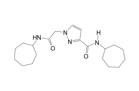 1H-pyrazole-1-acetamide, N-cycloheptyl-3-[(cycloheptylamino)carbonyl]-