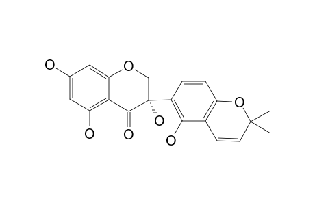 SOPHORONOL_A;3-S-3,5,7,2'-TETRAHYDROXY-2'',2''-DIMETHYLPYRANO-[5''.6'':3'.4']-ISOFLAVONE