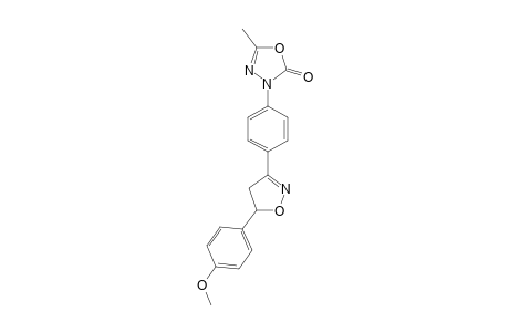 5-METHYL-3-[PARA-(5'-(4-METHOXYPHENYL)-4',5'-DIHYDRO-DELTA(2)-ISOXAZOL-3'-YL)-PHENYL]-3H-2-OXO-DELTA(4)-1,3,4-OXADIAZOLE