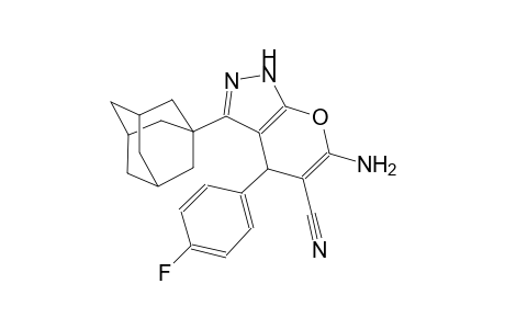 3-(1-adamantyl)-6-amino-4-(4-fluorophenyl)-2,4-dihydropyrano[2,3-c]pyrazole-5-carbonitrile