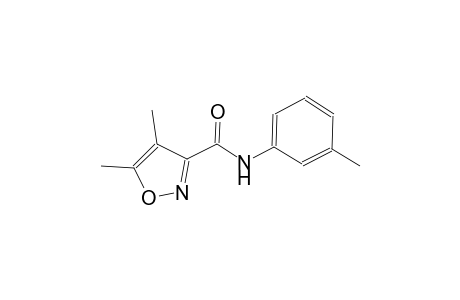 4,5-dimethyl-N-(3-methylphenyl)-3-isoxazolecarboxamide