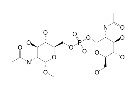 1-(ALPHA)-O-METHYL-2-(N-ACETYL)-GLUCOSEAMINE-6-O-PHOSPHATE-1-(ALPHA)-2-(N-ACETYL)-GLUCOSAMINE