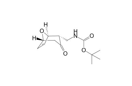 tert-Butyl (((1R*,2S*,5R*)-3-oxo-8-oxabicyclo[3.2.1]oct-6-en-2-yl)methyl)carbamate