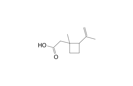 2-(1-Methyl-2-prop-1-en-2-yl-cyclobutyl)ethanoic acid