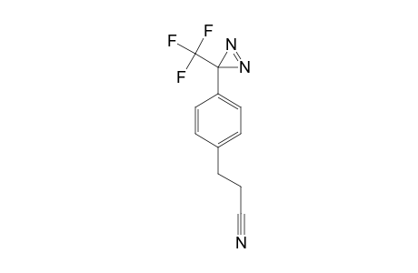 3-[4-[3-(TRIFLUOROMETHYL)-3H-DIAZIRIN-3-YL]-PHENYL]-PROPANENITRILE