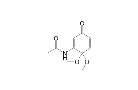 N-(3-keto-6,6-dimethoxy-cyclohexa-1,4-dien-1-yl)acetamide