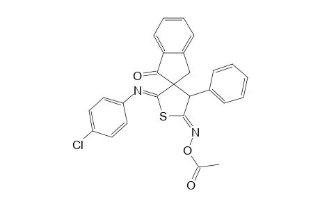 5'-ACETOXYIMINO-2'-(4-CHLOROPHENYLIMINO)-4'-PHENYL-1-OXO-2',3',4',5'-TETRAHYDROSPIRO-[INDANE-2,3'-THIOPHENE]