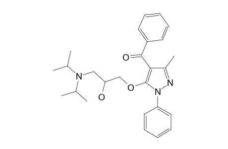 [5-(3-(DIISOPROPYLAMINO)-2-HYDROXYPROPOXY)-3-METHYL-1H-PYRAZOL-4-YL]-PHENYLMETHANONE