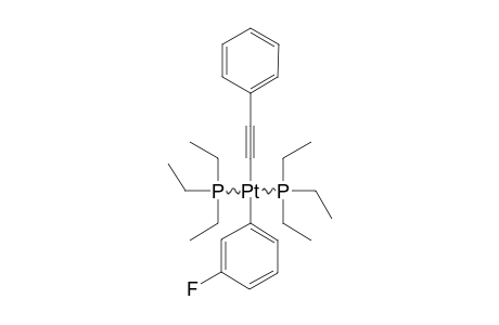 TRANS-PHENYLETHINYL-3-FLUOROPHENYL-BIS-(TRIETHYLPHOSPHINE)-PLATINUM-(II)