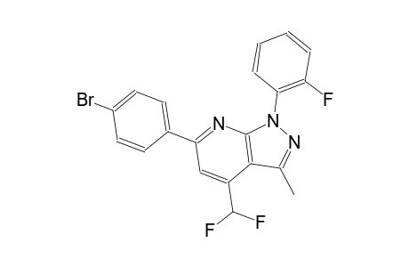 1H-pyrazolo[3,4-b]pyridine, 6-(4-bromophenyl)-4-(difluoromethyl)-1-(2-fluorophenyl)-3-methyl-