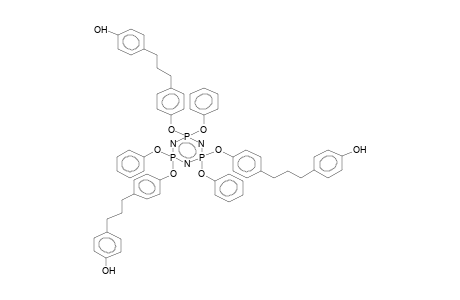 TRIPHENOXYTRIS{4-[3-(PARA-HYDROXYPHENYL)PROPYL]PHENYLOXY}CYCLOTRIPHOSPHAZENE